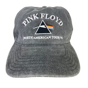 Pink Floyd North American Tour 73 Hat Prism Logo Rock Band Strapback Cap